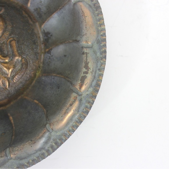 Vintage Copper Wall Art Plate with Patina Bowl Dish - Picture 4 of 8